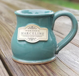 Grand Marceline's blue ceramic coffee mug